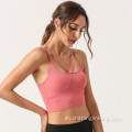 Imidlalo ye-Yoga yeBra Strappy Back Active yabasetyhini